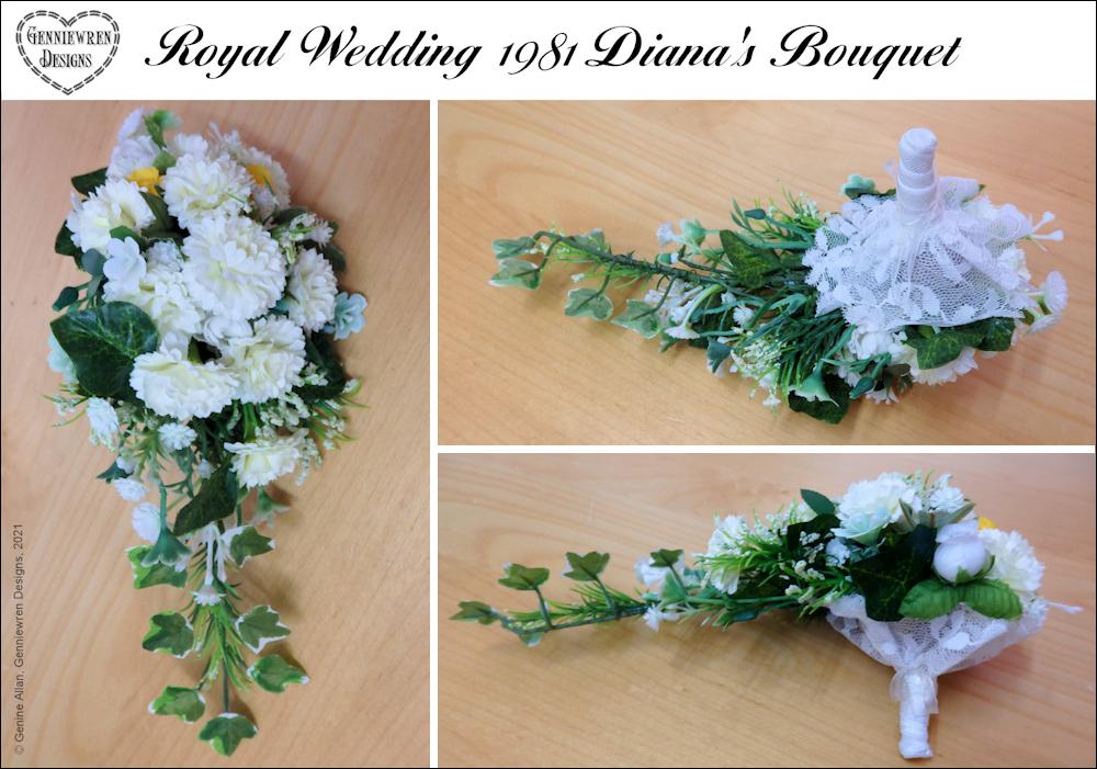 Genniewren 18 Inch Historical Royal Wedding 1981 Diana's Bouquet 18 inch Doll Accessories Pixie Faire