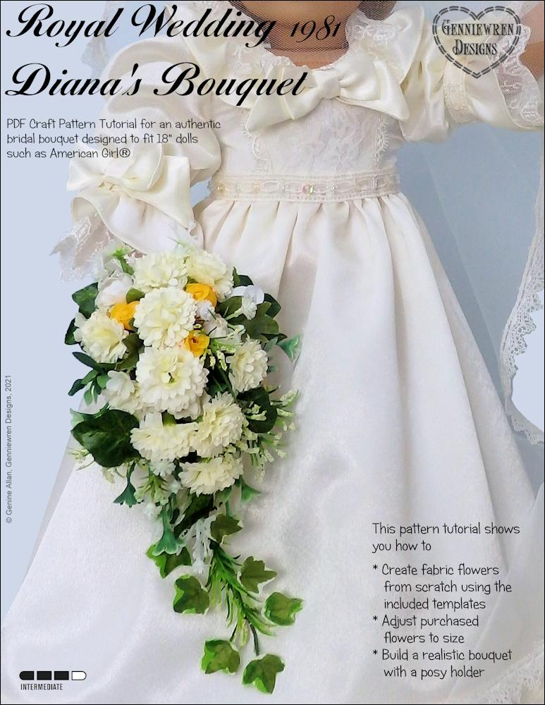 Genniewren Designs Royal Wedding 1981 Diana's Bouquet Doll
