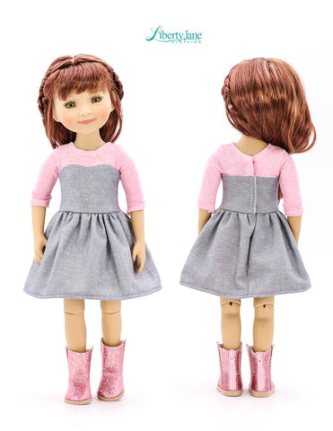 Liberty Jane Ruby Red Fashion Friends Get The Look Dress Pattern For 15" Ruby Red Fashion Friends Dolls Pixie Faire