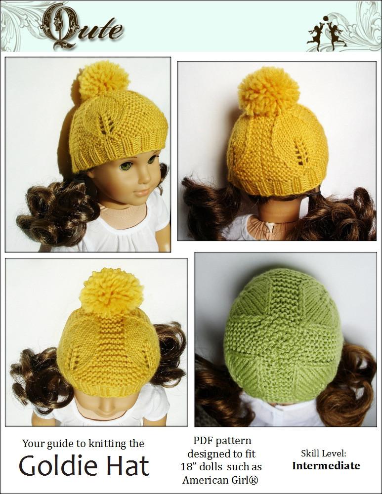 Qute Knitting Goldie Hat Knitting Pattern Pixie Faire