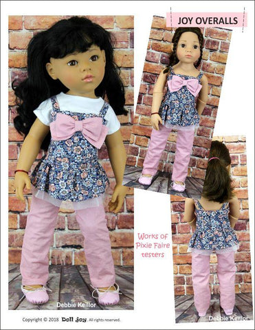 Doll Joy Gotz 19 Inch Joy Overalls Pattern for 19" Gotz Dolls Pixie Faire