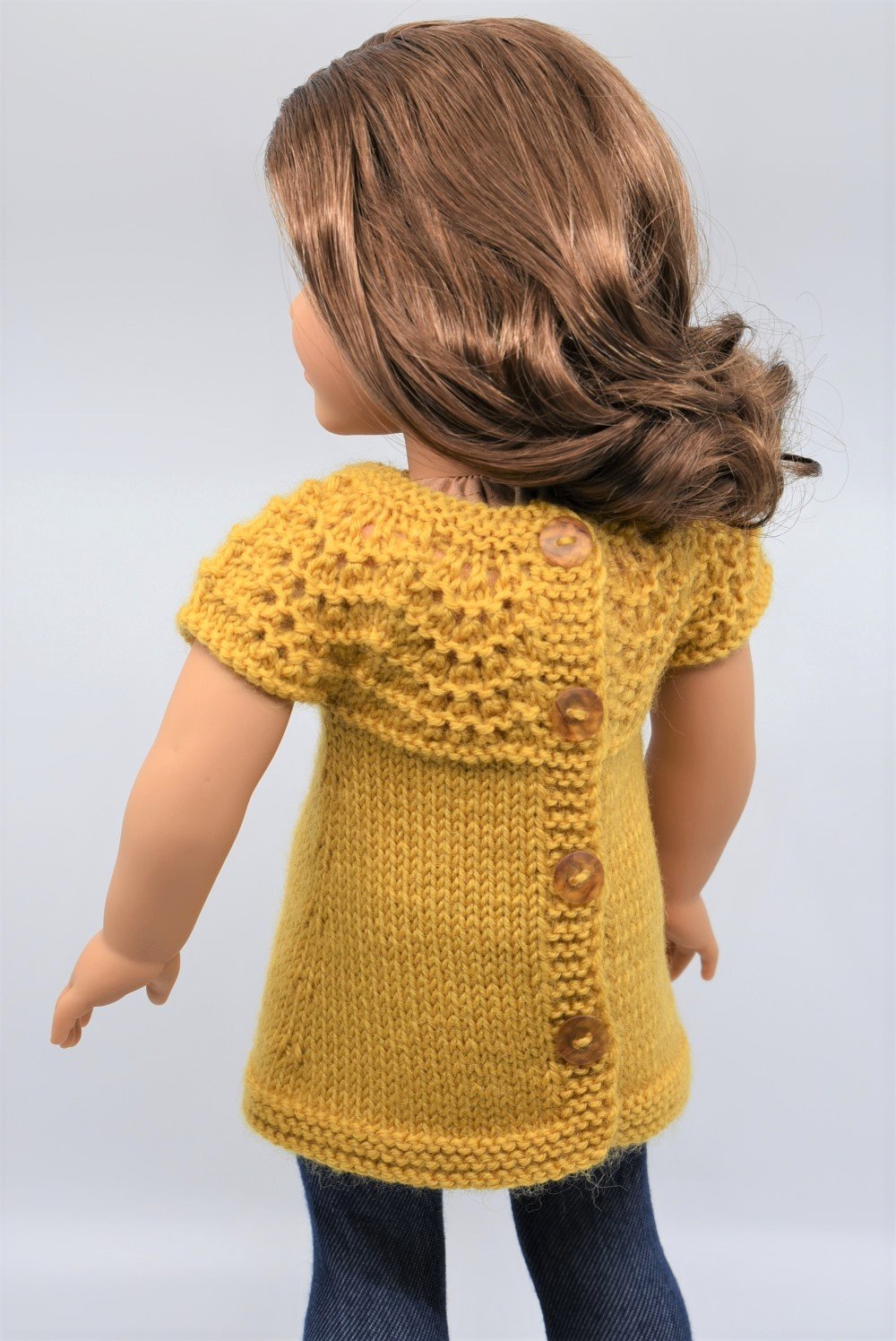 Little Woolens Designs Knitting Gulf Shore Top 18" Doll Clothes Knitting Pattern Pixie Faire