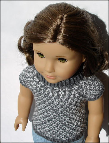 Qute Knitting Gwen Slip Stitch Turtleneck With Cap Sleeves Knitting Pattern Pixie Faire