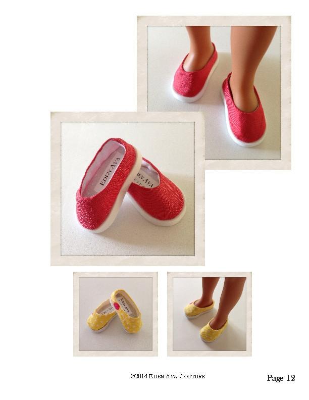 Eden Ava H4H/Les Cheries Ballet Flats for 13-14.5" Dolls Pixie Faire