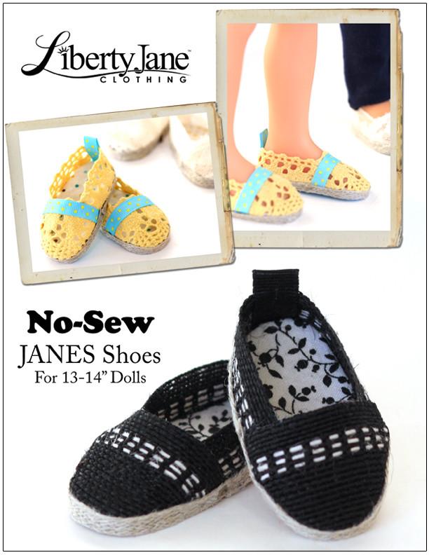 Liberty Jane H4H/Les Cheries No Sew Janes Shoes for Les Cheries and Hearts for Hearts Girls Dolls Pixie Faire