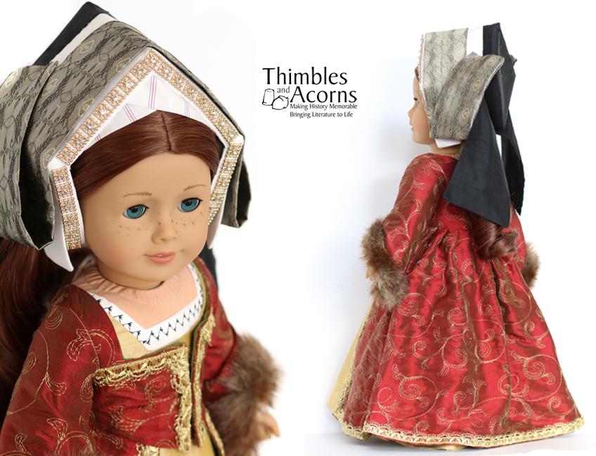 Thimbles and Acorns 18 Inch Historical Renaissance Faire Hampton Court Gown 18" Doll Clothes Pixie Faire
