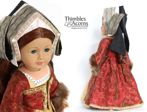 Thimbles and Acorns 18 Inch Historical Renaissance Faire Hampton Court Gown 18" Doll Clothes Pixie Faire