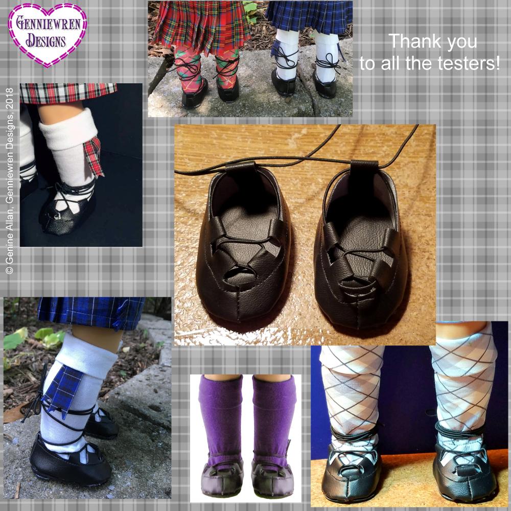 Genniewren 18 Inch Modern Unisex Highland Bundle 18" Doll Clothes Pattern Pixie Faire