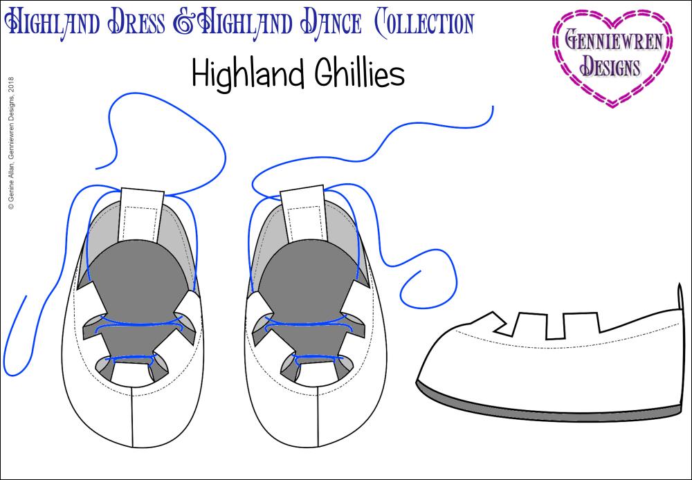 Genniewren 18 Inch Modern Unisex Highland Bundle 18" Doll Clothes Pattern Pixie Faire