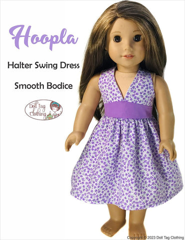 Doll Tag Clothing 18 Inch Modern Hoopla Dress 18" Doll Clothes Pattern Pixie Faire