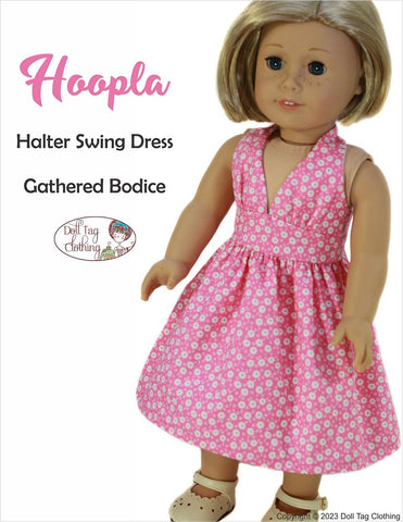 Doll Tag Clothing 18 Inch Modern Hoopla Dress 18" Doll Clothes Pattern Pixie Faire