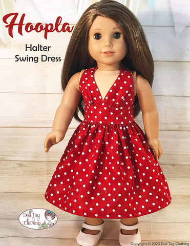 Doll Tag Clothing 18 Inch Modern Hoopla Dress 18" Doll Clothes Pattern Pixie Faire