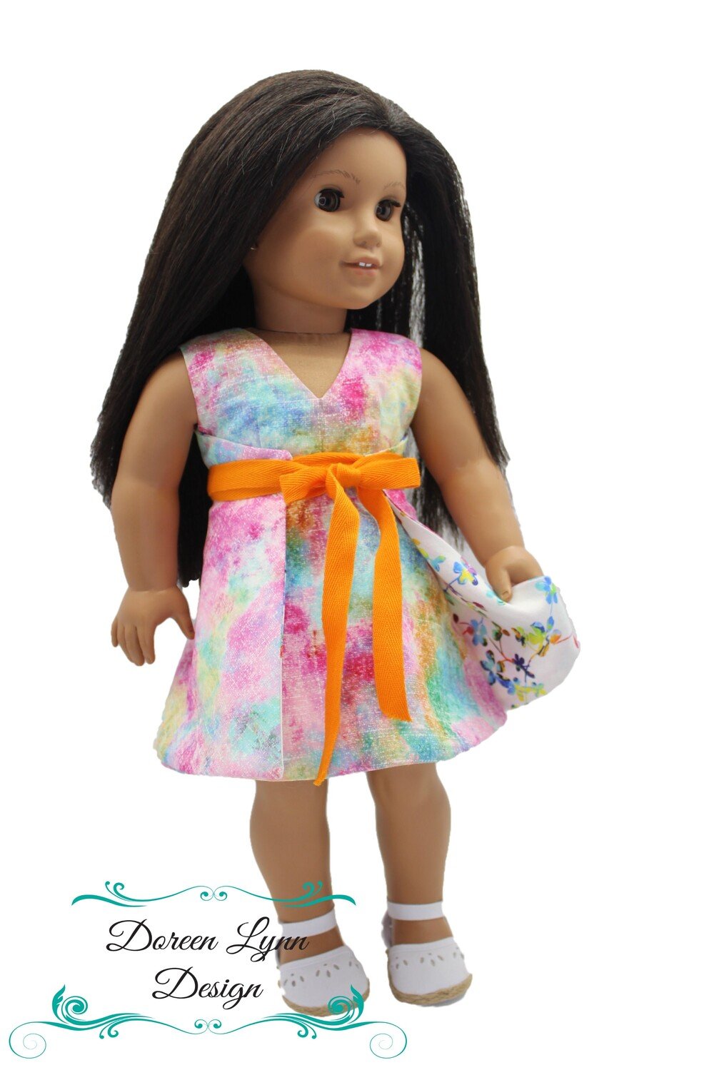 Doreen Lynn Design 18 Inch Modern Morning Glory Reversible Dress 18" Doll Clothes Pattern Pixie Faire