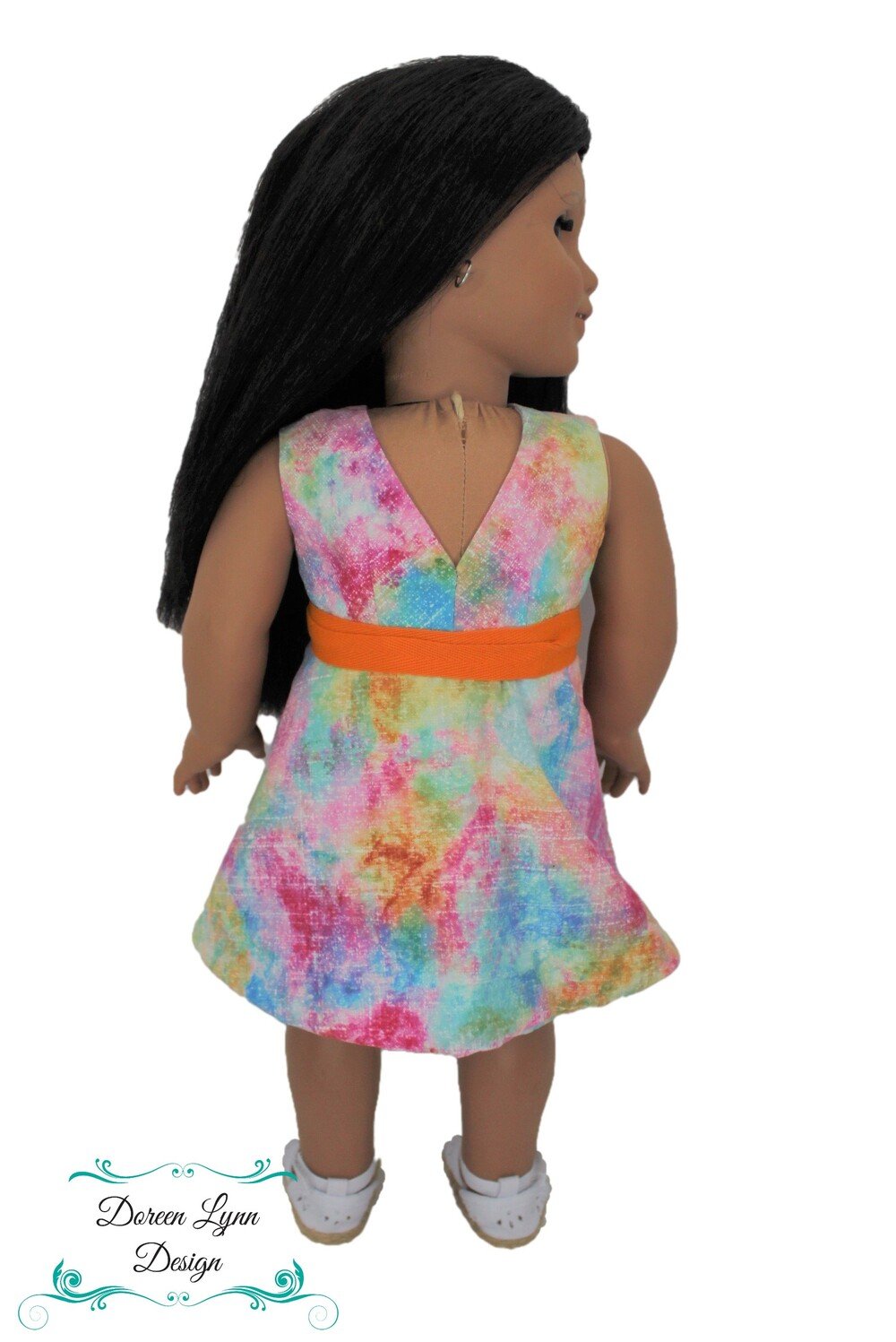 Doreen Lynn Design 18 Inch Modern Morning Glory Reversible Dress 18" Doll Clothes Pattern Pixie Faire