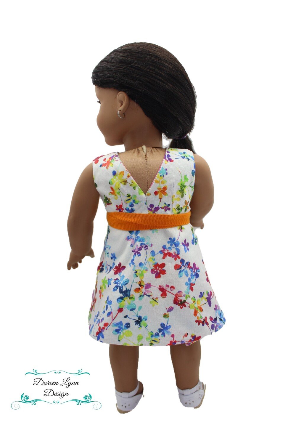 Doreen Lynn Design 18 Inch Modern Morning Glory Reversible Dress 18" Doll Clothes Pattern Pixie Faire