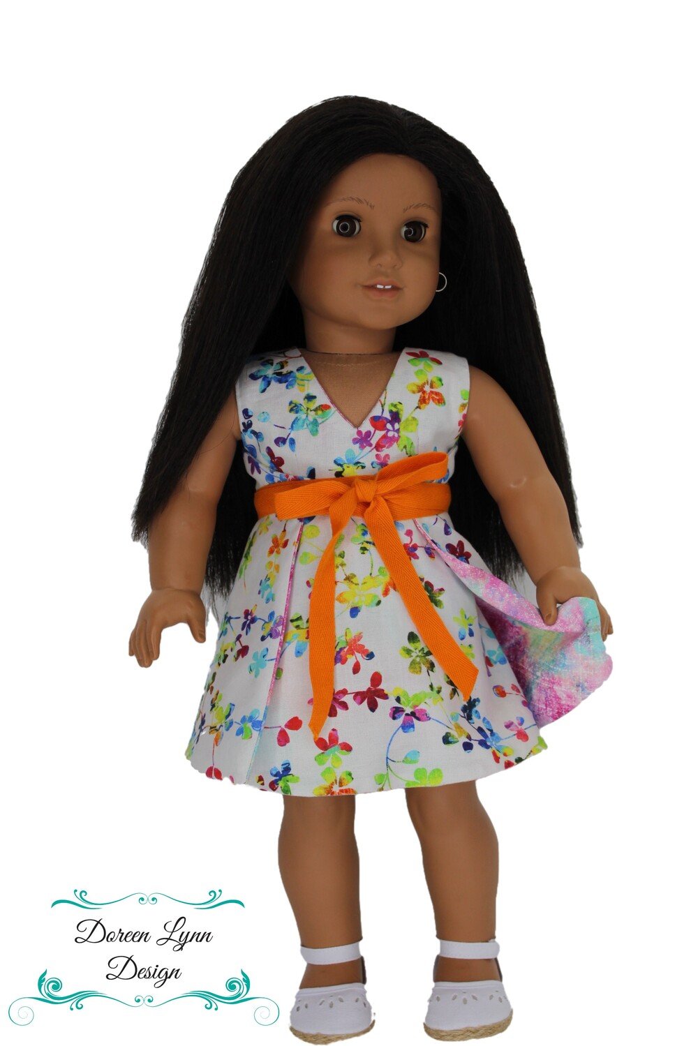 Doreen Lynn Design 18 Inch Modern Morning Glory Reversible Dress 18" Doll Clothes Pattern Pixie Faire