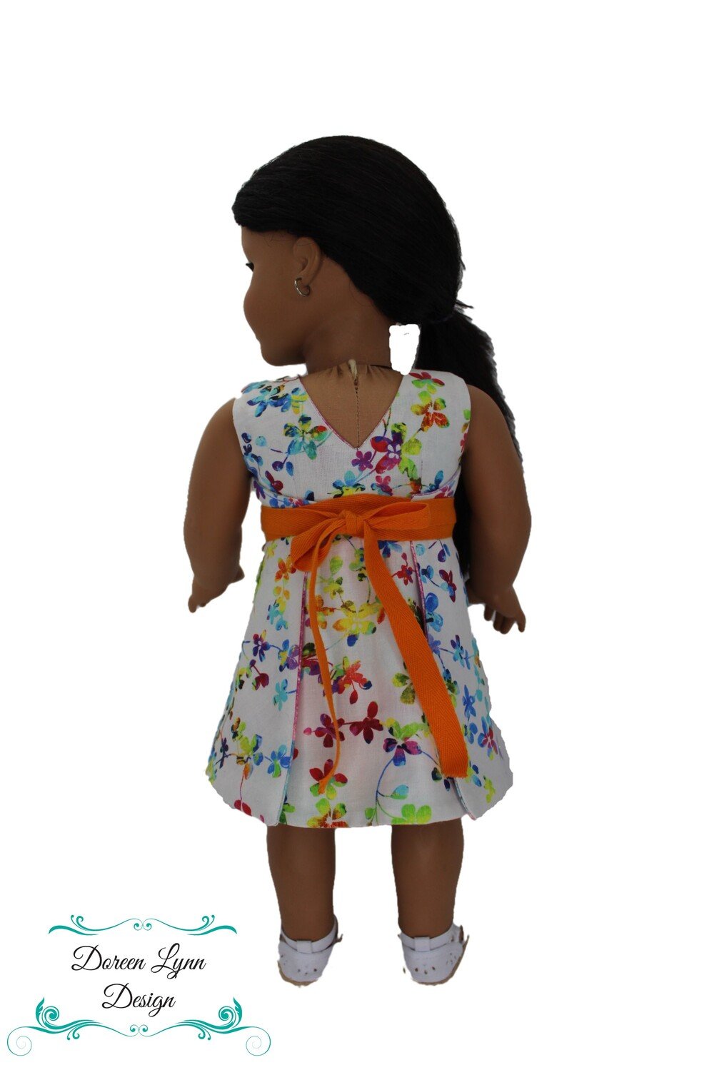 Doreen Lynn Design 18 Inch Modern Morning Glory Reversible Dress 18" Doll Clothes Pattern Pixie Faire