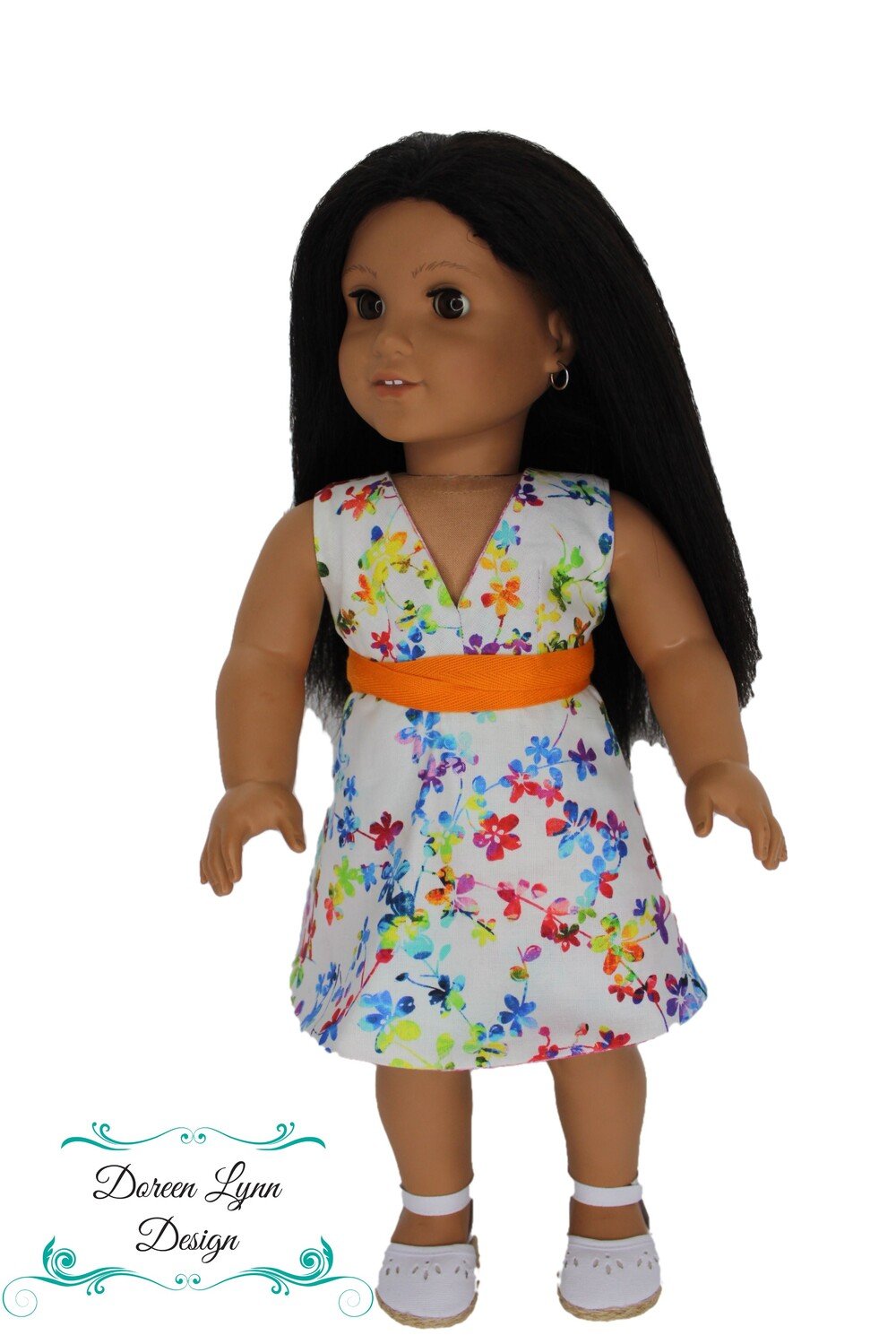 Doreen Lynn Design 18 Inch Modern Morning Glory Reversible Dress 18" Doll Clothes Pattern Pixie Faire