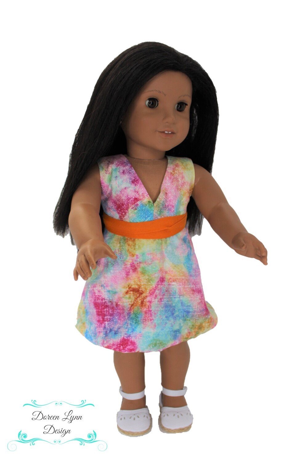 Doreen Lynn Design 18 Inch Modern Morning Glory Reversible Dress 18" Doll Clothes Pattern Pixie Faire