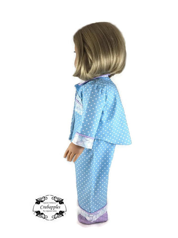 Crabapples 18 Inch Modern Pajama Party 18" Doll Clothes Pattern Pixie Faire