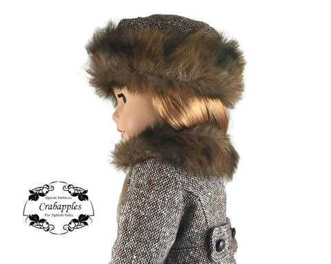 Crabapples 18 Inch Modern Classic Hats 18" Doll Clothes Pattern Pixie Faire