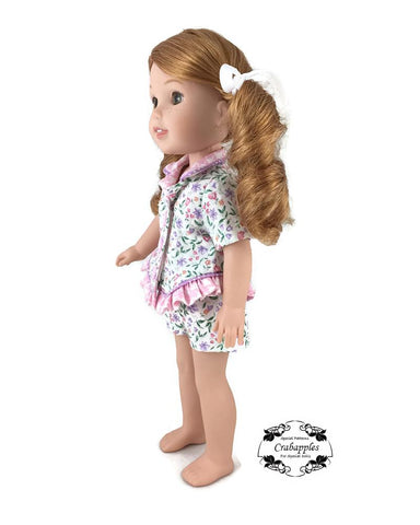 Crabapples WellieWishers Pajama Party 14.5 Inch Doll Clothes Pattern Pixie Faire