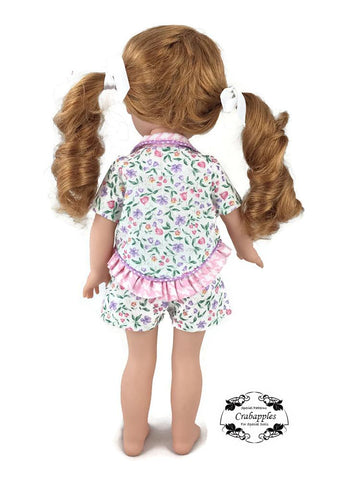 Crabapples WellieWishers Pajama Party 14.5 Inch Doll Clothes Pattern Pixie Faire