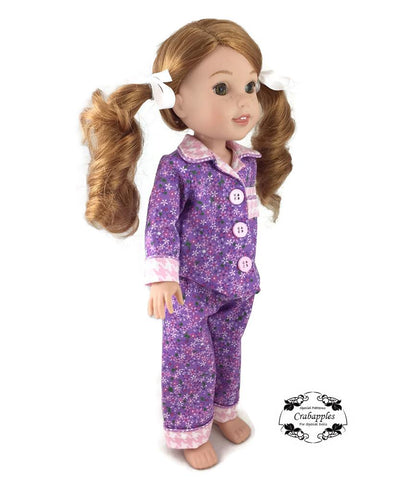 Crabapples WellieWishers Pajama Party 14.5 Inch Doll Clothes Pattern Pixie Faire