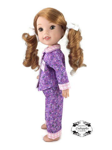 Crabapples WellieWishers Pajama Party 14.5 Inch Doll Clothes Pattern Pixie Faire
