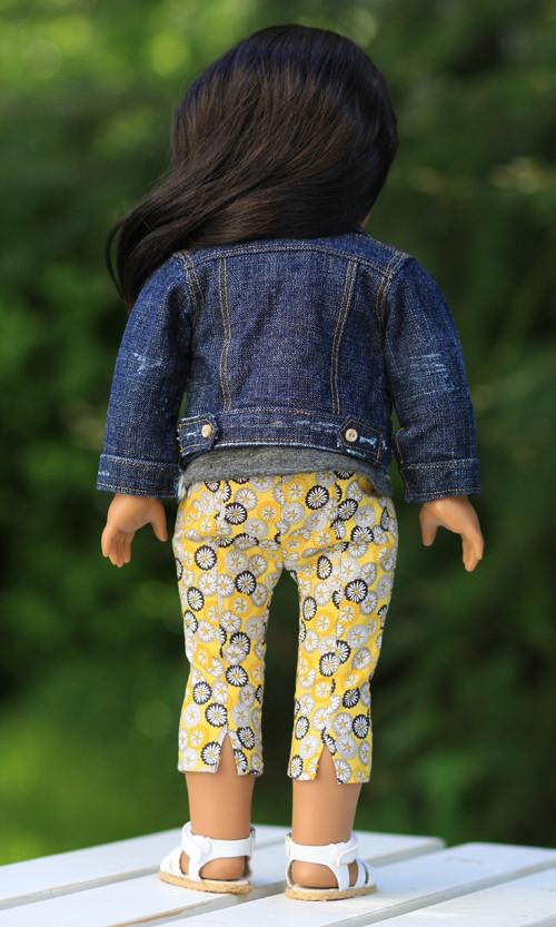 Liberty Jane 18 Inch Modern Denim Jacket 18" Doll Clothes Pattern Pixie Faire