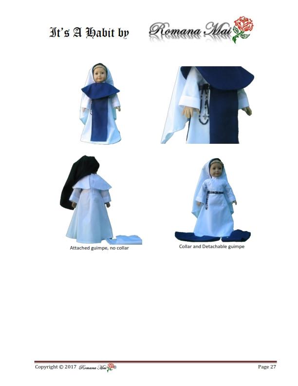 Romana Mai 18 Inch Modern It's A Habit 18" Doll Clothes Pattern Pixie Faire