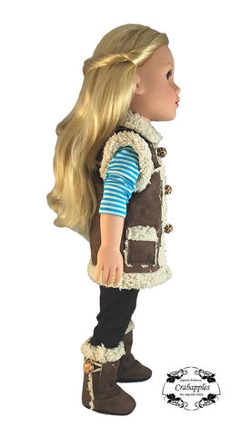 Crabapples Journey Girl Chilly Morning Vest Pattern for Journey Girls Dolls Pixie Faire