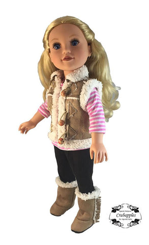 Crabapples Journey Girl Chilly Morning Vest Pattern for Journey Girls Dolls Pixie Faire