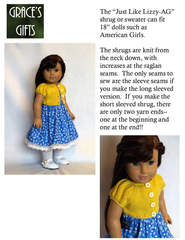 Grace's Gifts Knitting Just Like Lizzy Knitting Pattern Pixie Faire