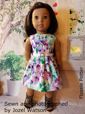 Flossie Potter 18 Inch Historical Ladies' Club Dress 18" Doll Clothes Pattern Pixie Faire
