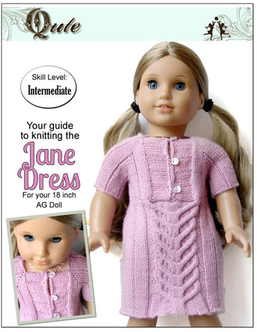 Qute Knitting Jane Dress Knitting Pattern Pixie Faire