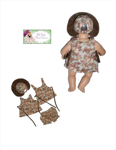 Mon Petite Cherie Couture Bitty Baby/Twin Janine 15" Baby Doll Clothes Pattern Pixie Faire