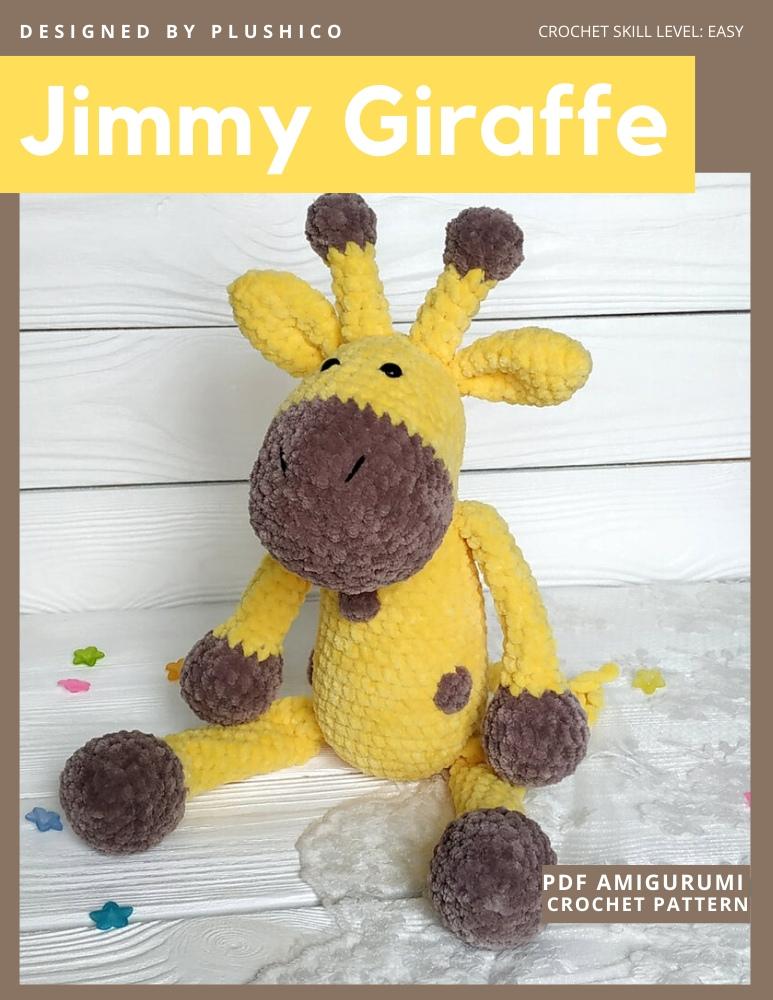 Plushico Amigurumi Jimmy Giraffe Amigurumi Crochet Pattern Pixie Faire