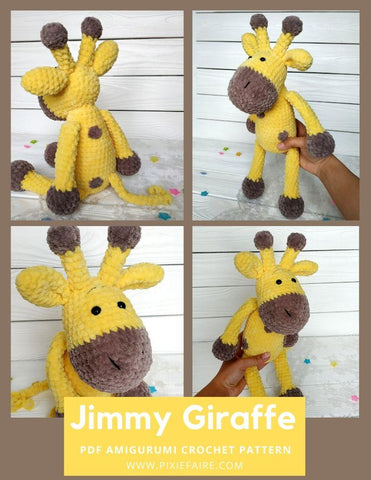 Plushico Amigurumi Jimmy Giraffe Amigurumi Crochet Pattern Pixie Faire