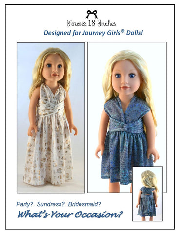 Forever 18 Inches Journey Girl Infinity Dress Pattern for Journey Girls Dolls Pixie Faire