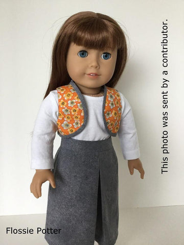 Flossie Potter 18 inch Historical Bolero Vest & Gaucho Skirt 18" Doll Clothes Pixie Faire