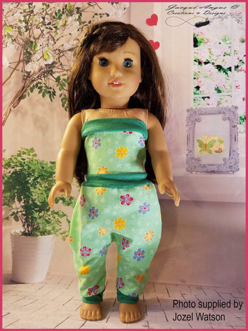 Jacqui Angus Creations & Designs 18 Inch Modern I Like To Move It - Harem Slacks and Jumper 18" Doll Clothes Pattern Pixie Faire