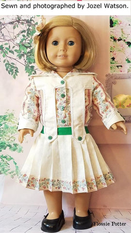 Flossie Potter 18 Inch Historical Central Park, 1904 18" Doll Clothes Pattern Pixie Faire