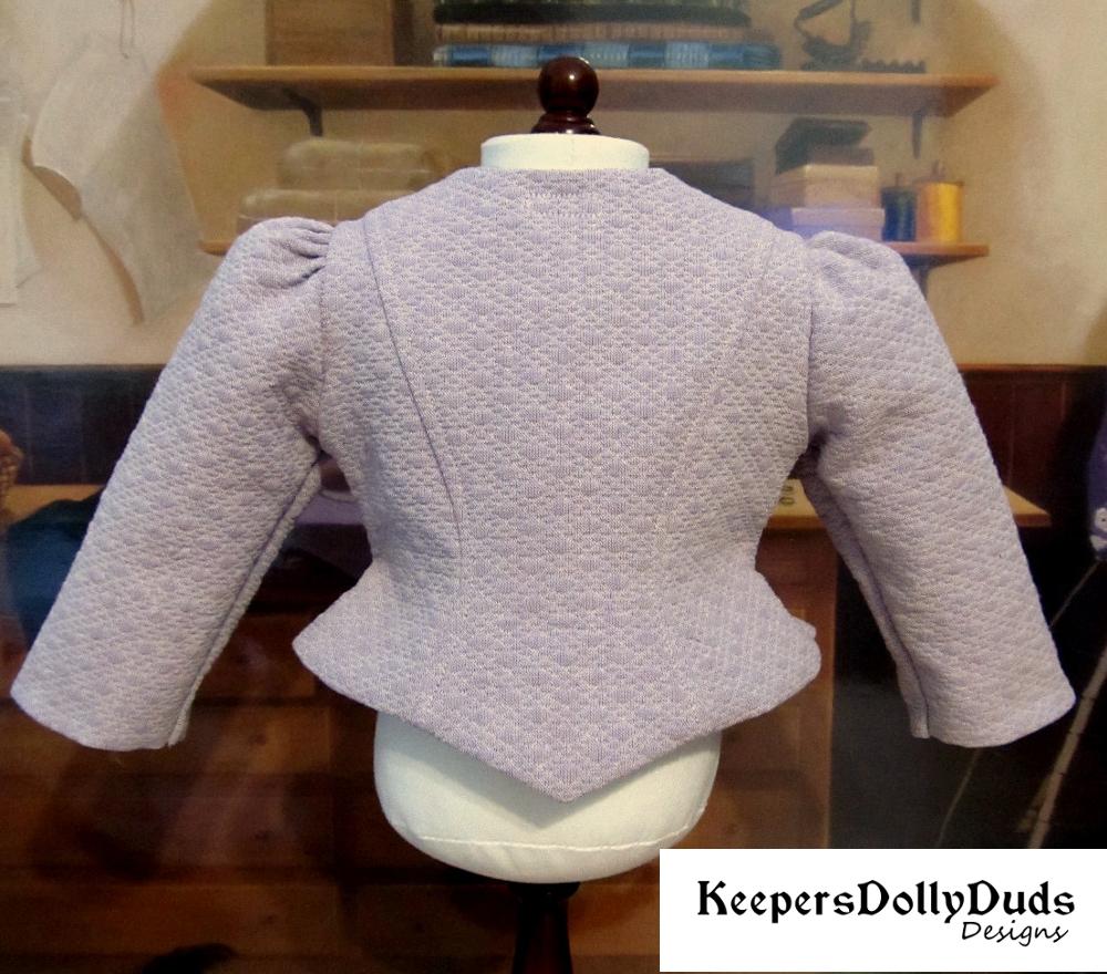 Keepers Dolly Duds Designs 18 Inch Historical 1850s Girls Jacket and Bonnet Ensemble 18" Doll Clothes Pattern Pixie Faire