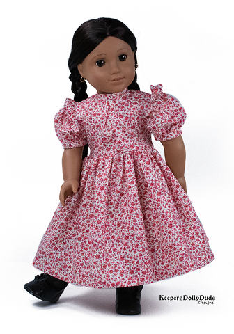 Keepers Dolly Duds Designs 18 Inch Historical Prairie Ruffles Dress 18" Doll Clothes Pattern Pixie Faire