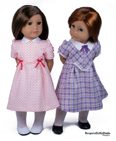 Keepers Dolly Duds Designs 18 Inch Historical 1930s Frock 18" Doll Clothes Pattern Pixie Faire