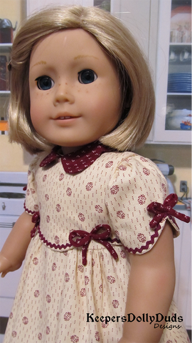 Keepers Dolly Duds Designs 18 Inch Historical 1930s Frock 18" Doll Clothes Pattern Pixie Faire
