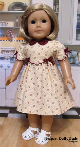 Keepers Dolly Duds Designs 18 Inch Historical 1930s Frock 18" Doll Clothes Pattern Pixie Faire
