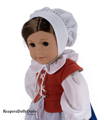 Keepers Dolly Duds Designs 18 Inch Historical Pretty Pilgrim 18" Doll Clothes Pattern Pixie Faire