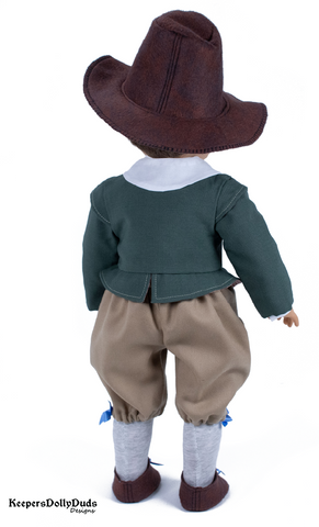Keepers Dolly Duds Designs 18 Inch Boy Doll Pilgrim Boy 18" Doll Clothes Pattern Pixie Faire
